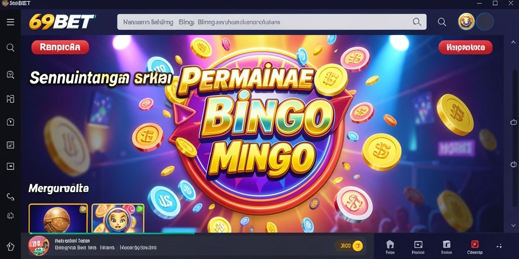 Screenshot gameplay 69BET yang menampilkan momen seru permainan Bingo.