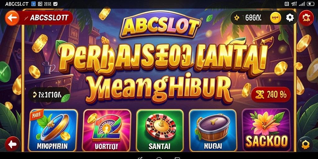 Tampilan gameplay ABCSLOT yang menarik dan menyenangkan.
