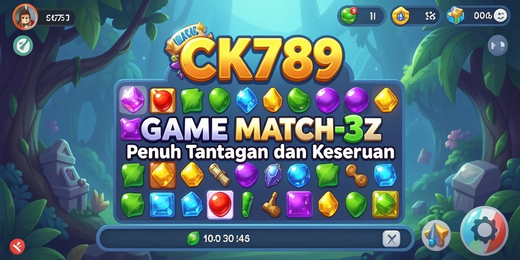Tampilan gameplay CK789 yang seru dalam tantangan Match-3.