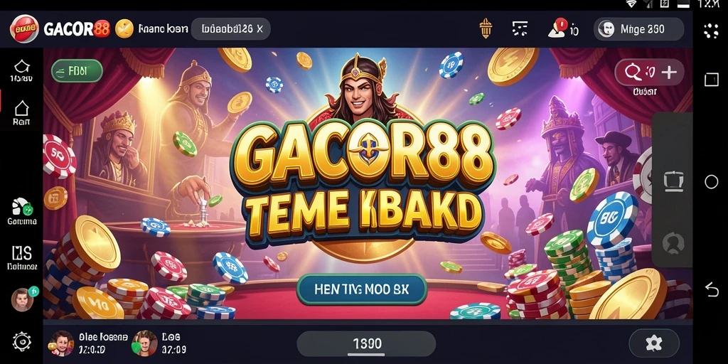 Screenshot GACOR88 menampilkan gameplay kasino yang mengasyikkan.