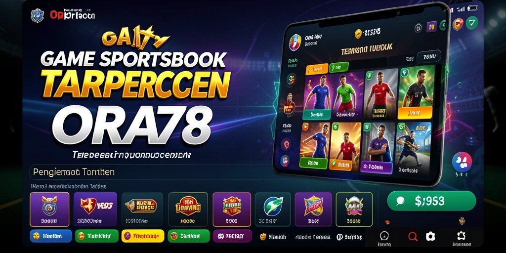 Tampilan gameplay ORA78 dengan fitur Sportsbook yang menarik.