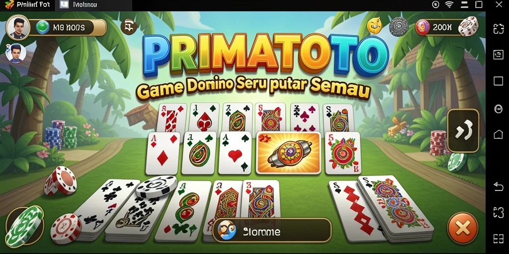 Tampilan gameplay PRIMATOTO yang menarik dan interaktif.