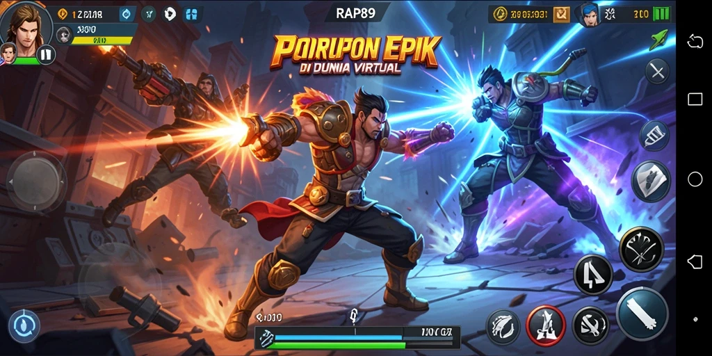 Tampilan gameplay seru dalam <strong>RAP89</strong> yang memukau dan penuh aksi.